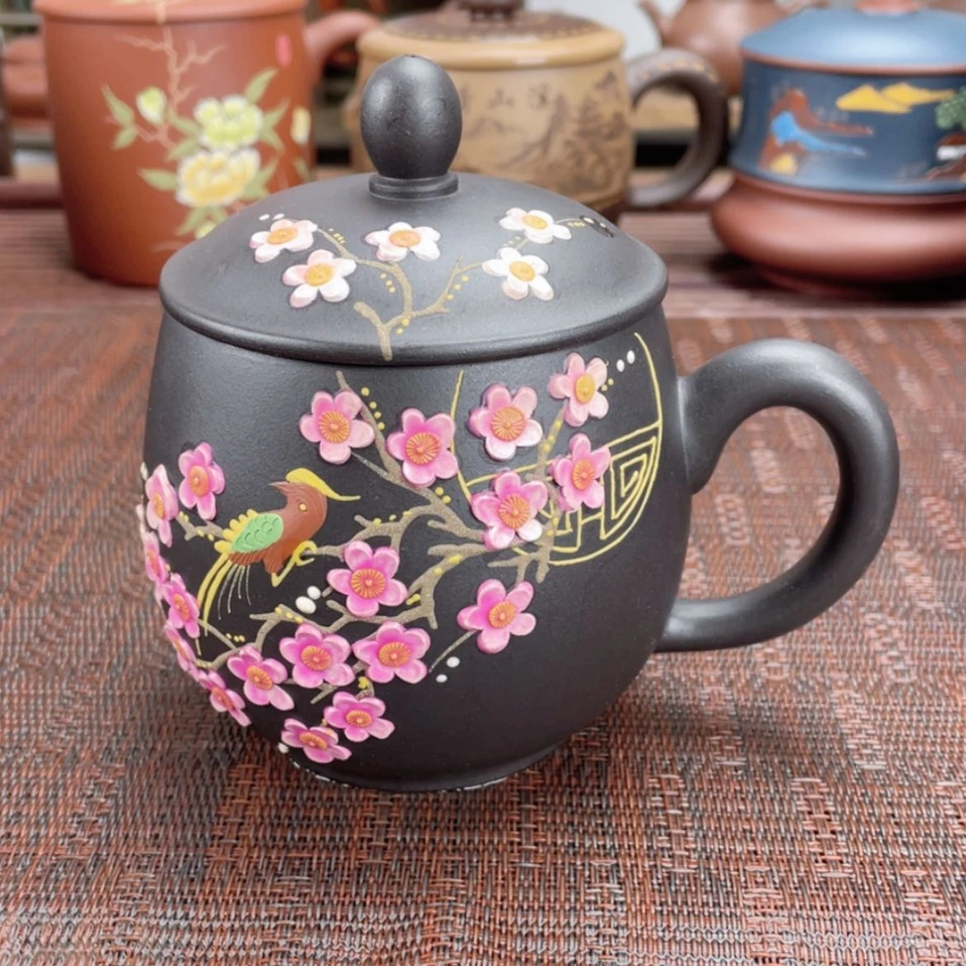 【闪购商品】紫砂茶杯宜兴原矿紫砂盖杯微瑕