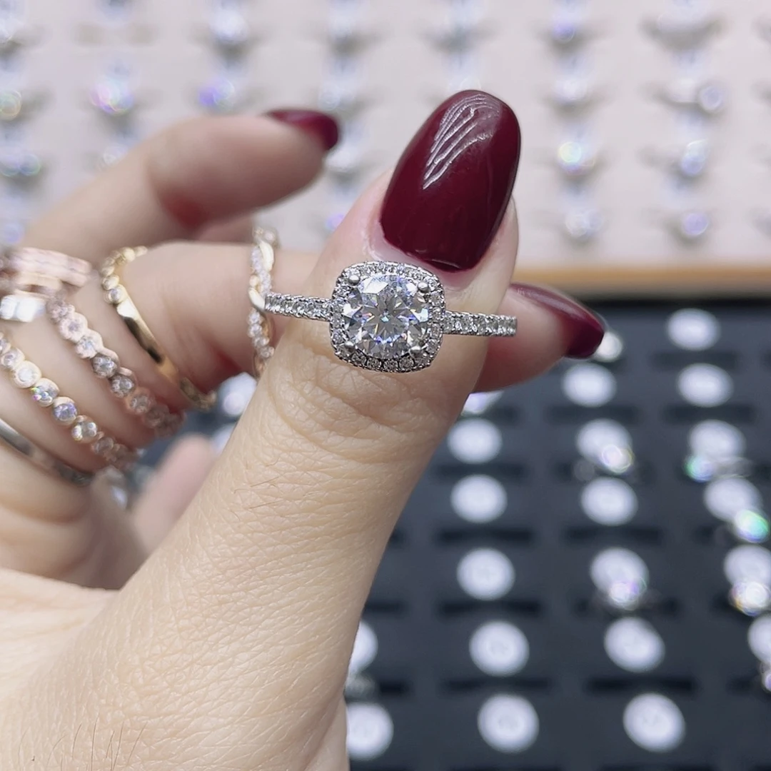 莫桑石非金属圈18。小方糖1