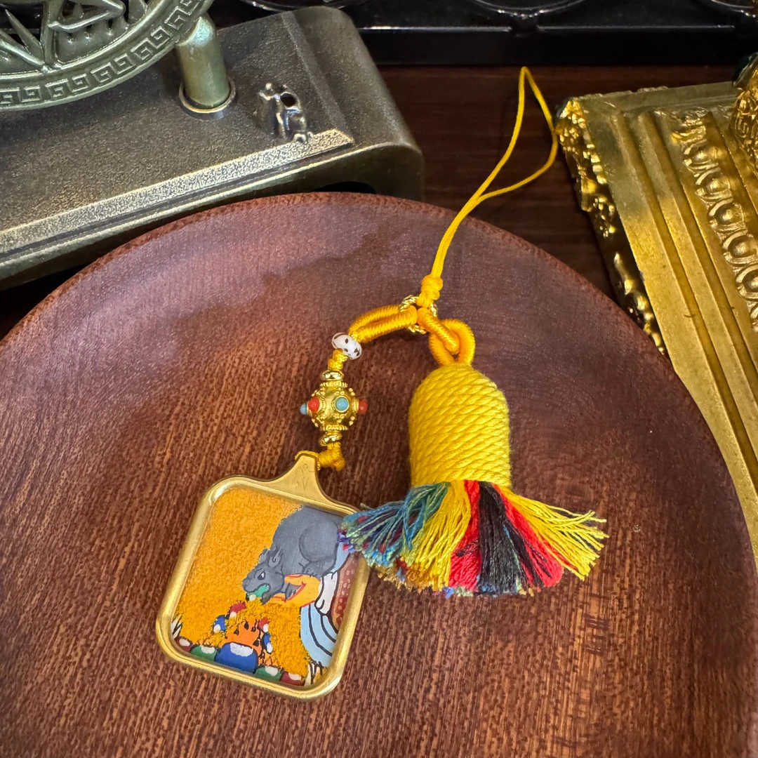 铜合金吊坠 吐+宝+鼠  卡卡 车挂