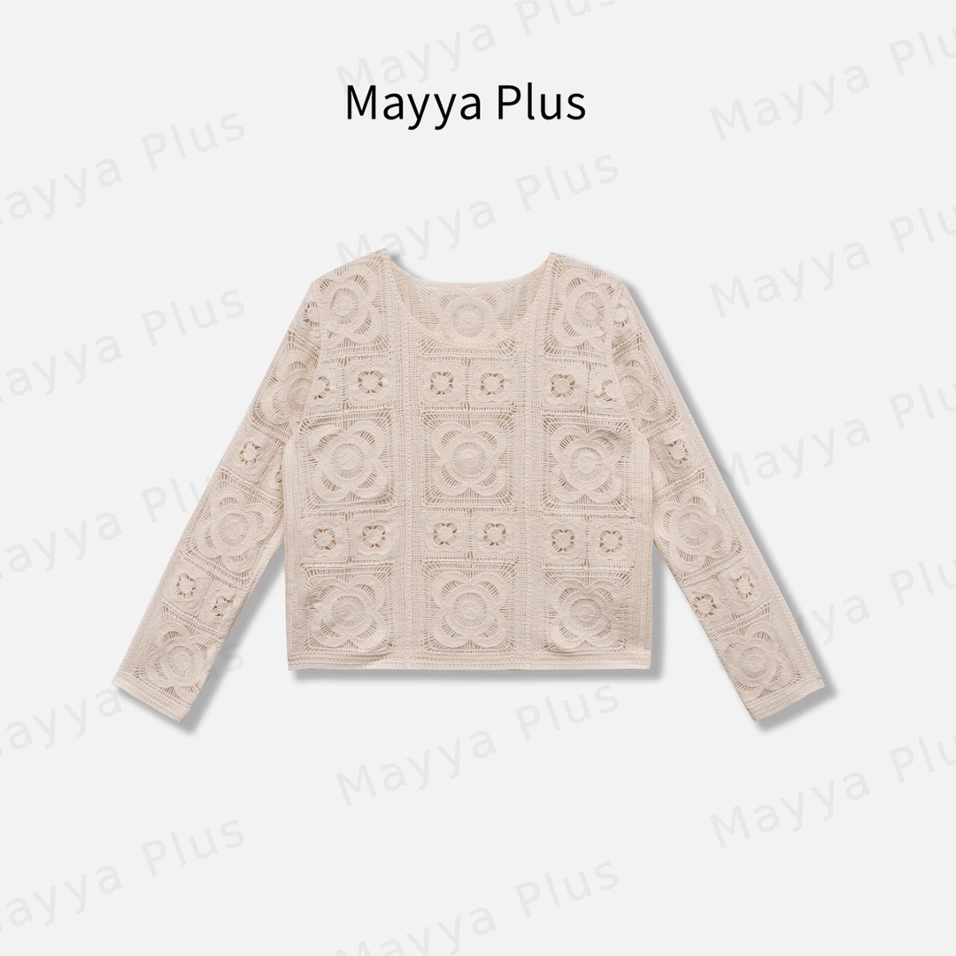 【花满溪】时尚新品轻奢气质显瘦百搭针织上衣32518599