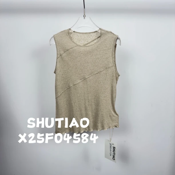 【SHUTIAO】2025夏季：新款小众设计款背心X25F04584