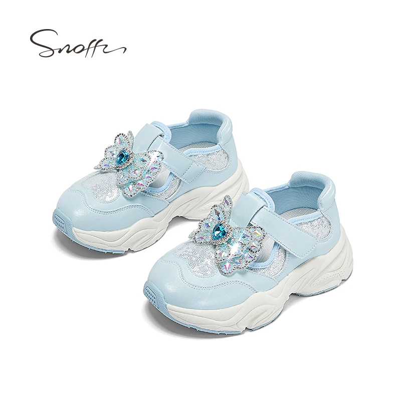【断码捡漏】斯纳菲女童运动鞋春季水晶防滑闪闪鞋欧若动感风