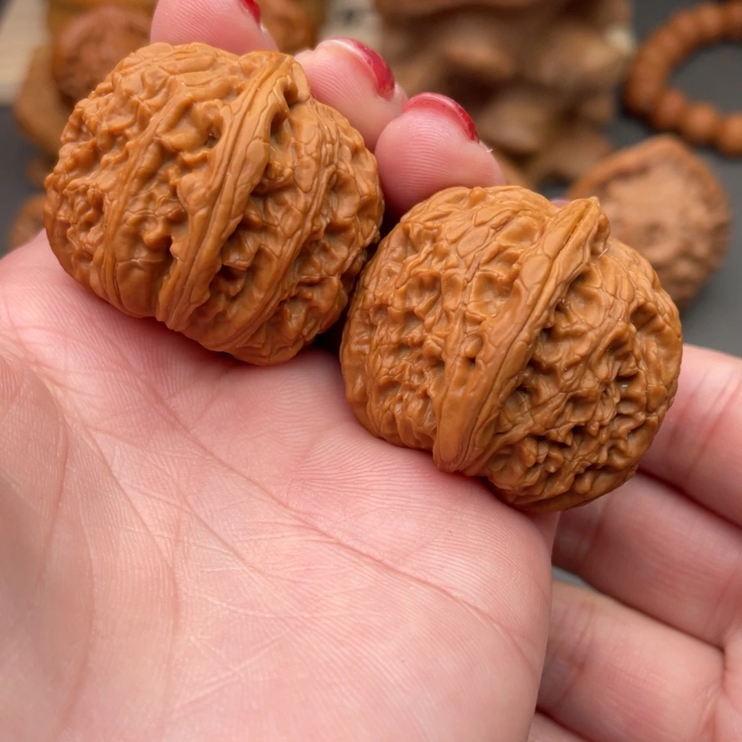 文玩核桃把件白狮子32