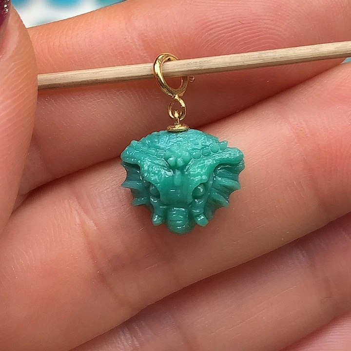 绿松石18K金镶嵌珠宝奇石