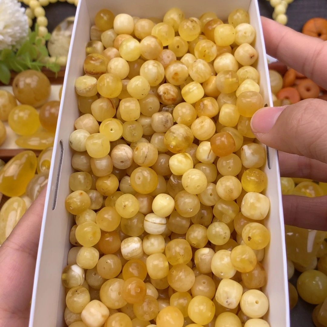 未镶嵌蜜蜡珠宝奇石10m老型或圆随机1