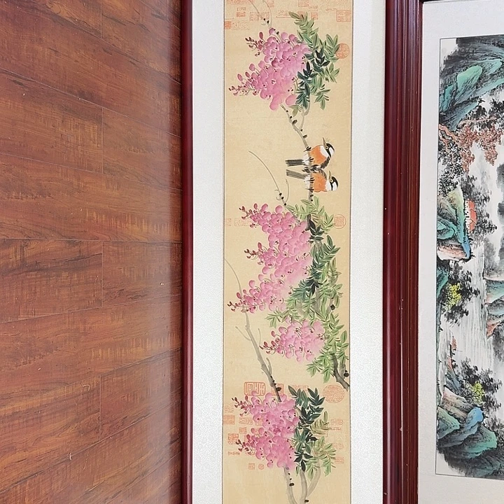 国画带框尺寸48*163厘米