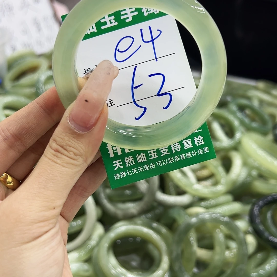 岫玉银S925镶嵌手镯