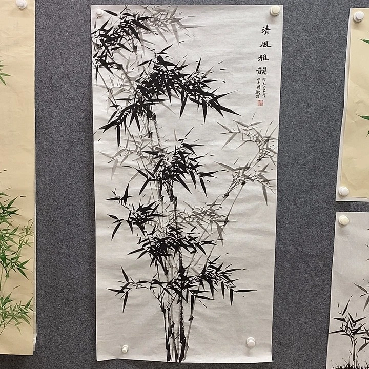 竖款新中式装饰画136-68