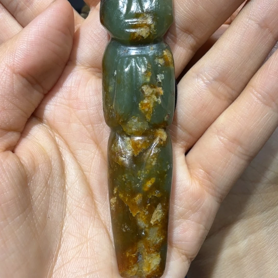 和田玉未镶嵌挂件柳*轩
