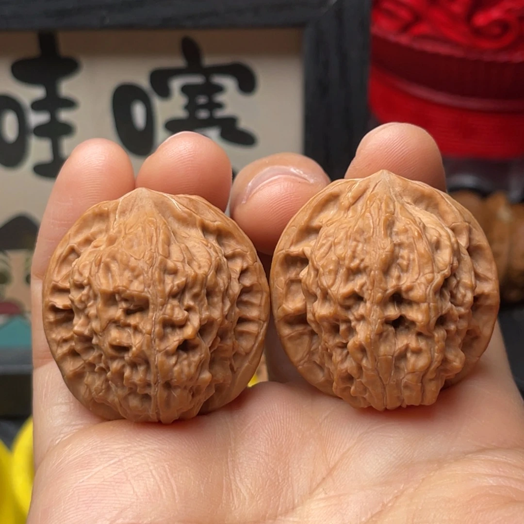 吊坠文玩核桃34野生石子磨