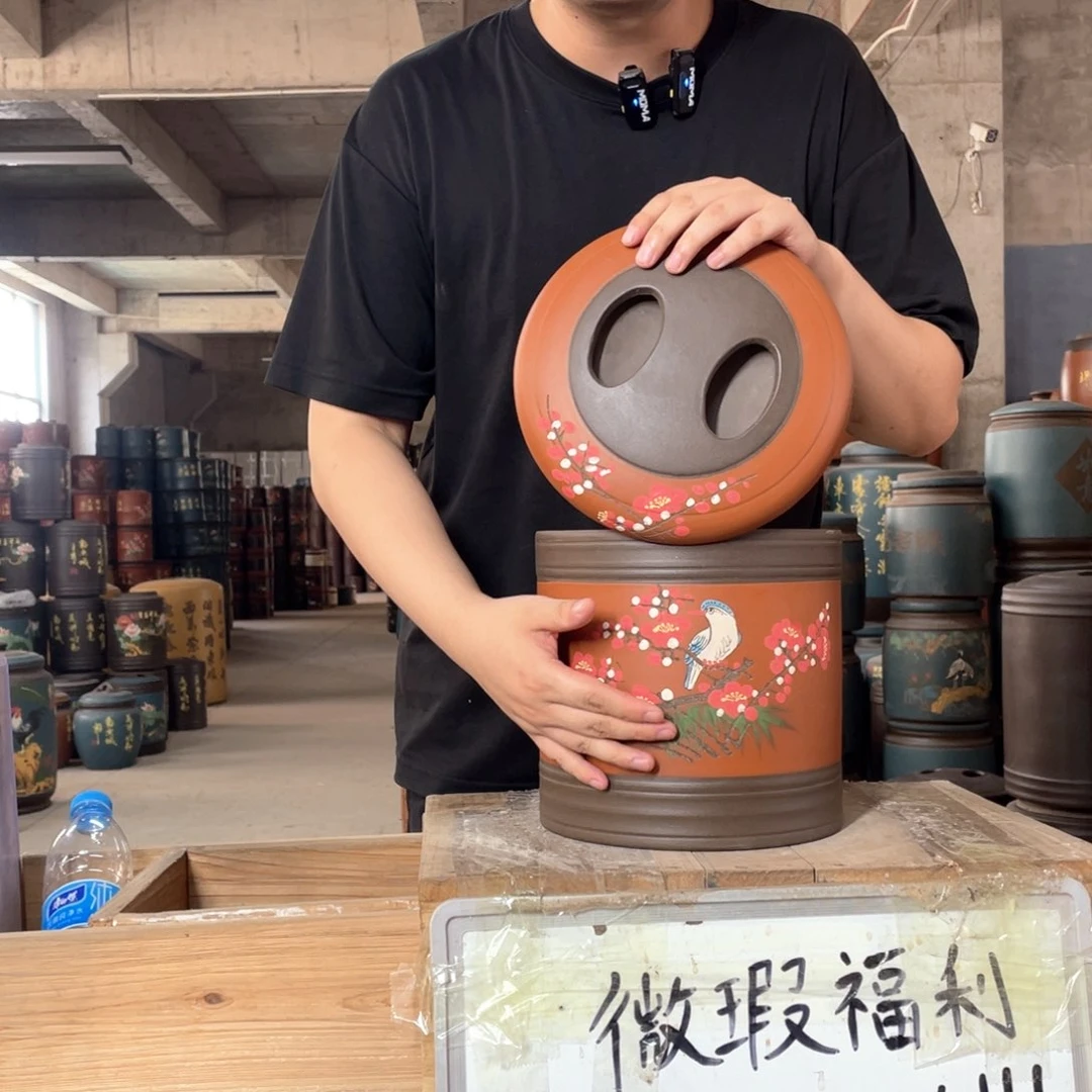 宜兴原矿紫砂茶叶罐