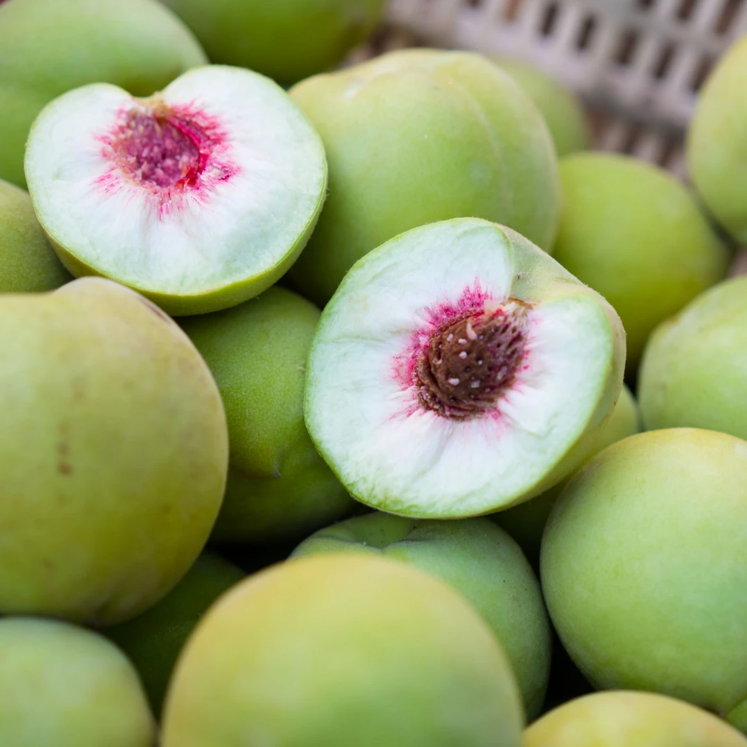 山东兰陵下村青冠脆桃脆甜离核果肉红心现摘现发新鲜当季热卖桃子