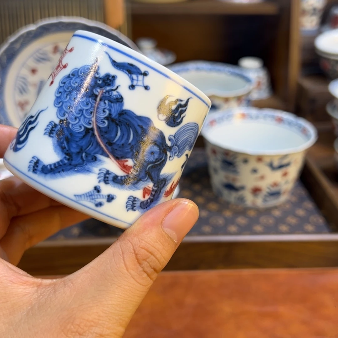 陶瓷摆件景德镇茶器百宝箱