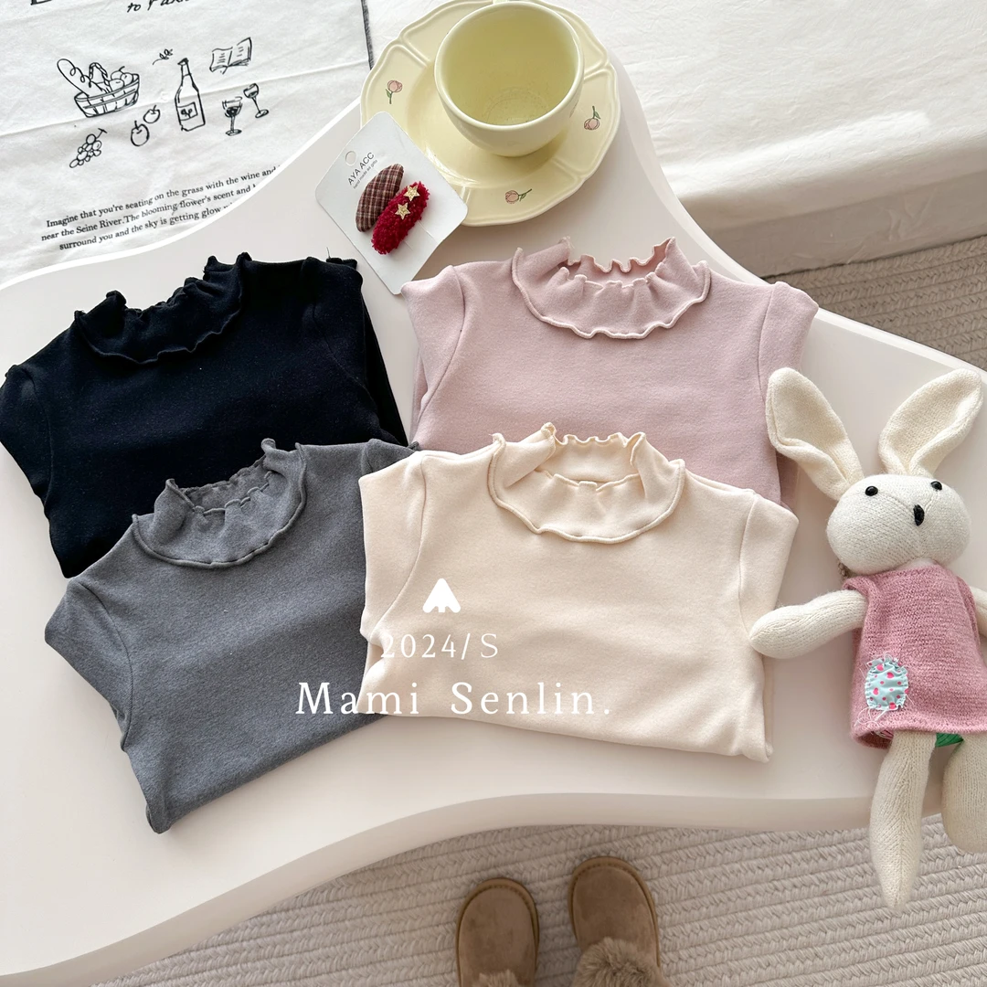 【现货】2024年冬季新款童装A类绒感亲肤打底衫 244-MMSL-244269