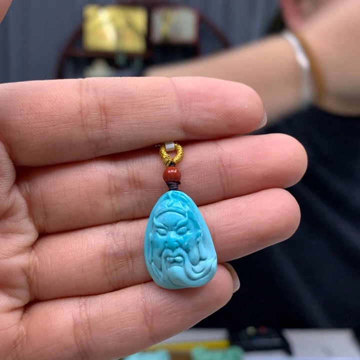 往***烟绿松石未镶嵌配饰