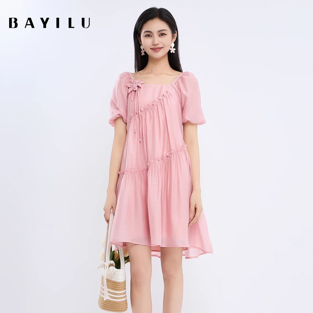 【云云】芭依璐女装夏季新款时尚连衣裙95L7830Z