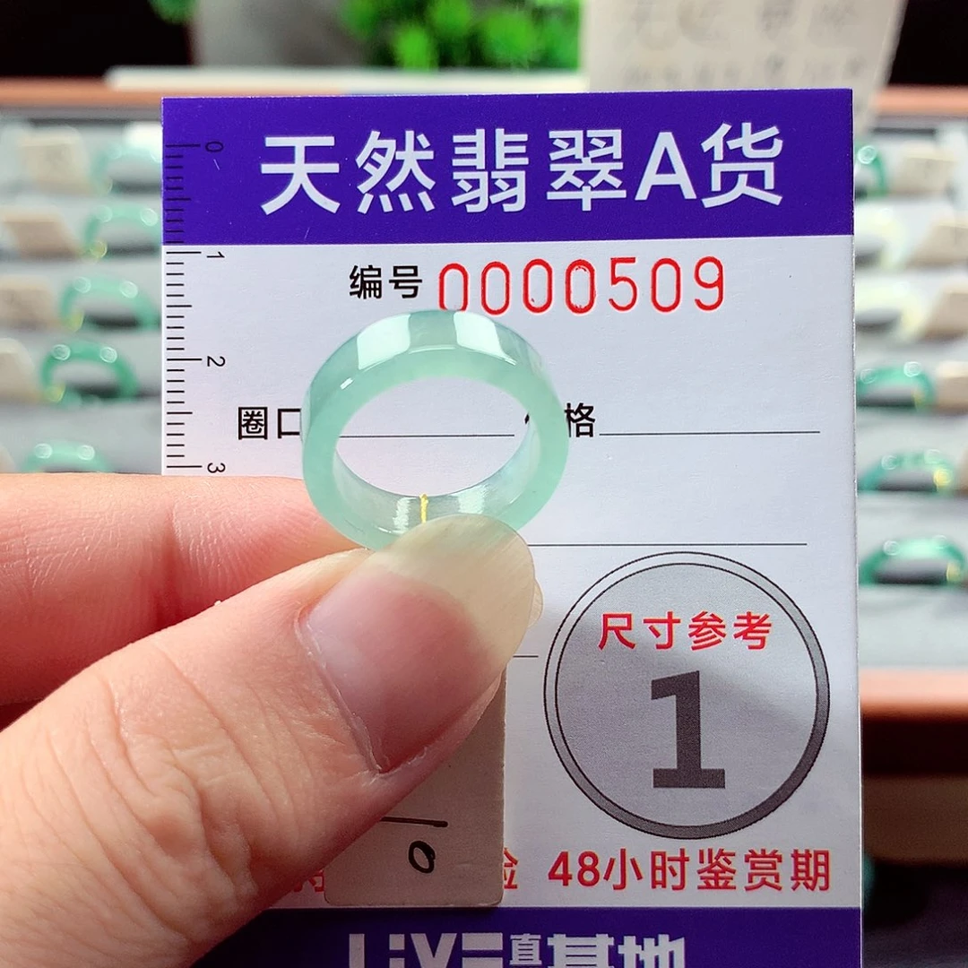 翡翠戒指未镶嵌10号