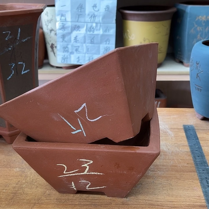 紫砂花盆，透气花盆