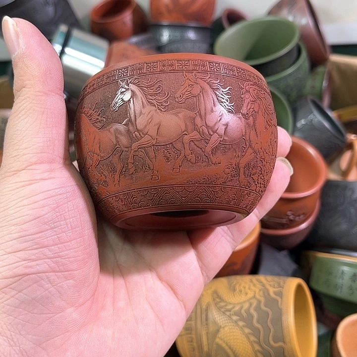 茶杯紫砂全手工紫砂主人杯