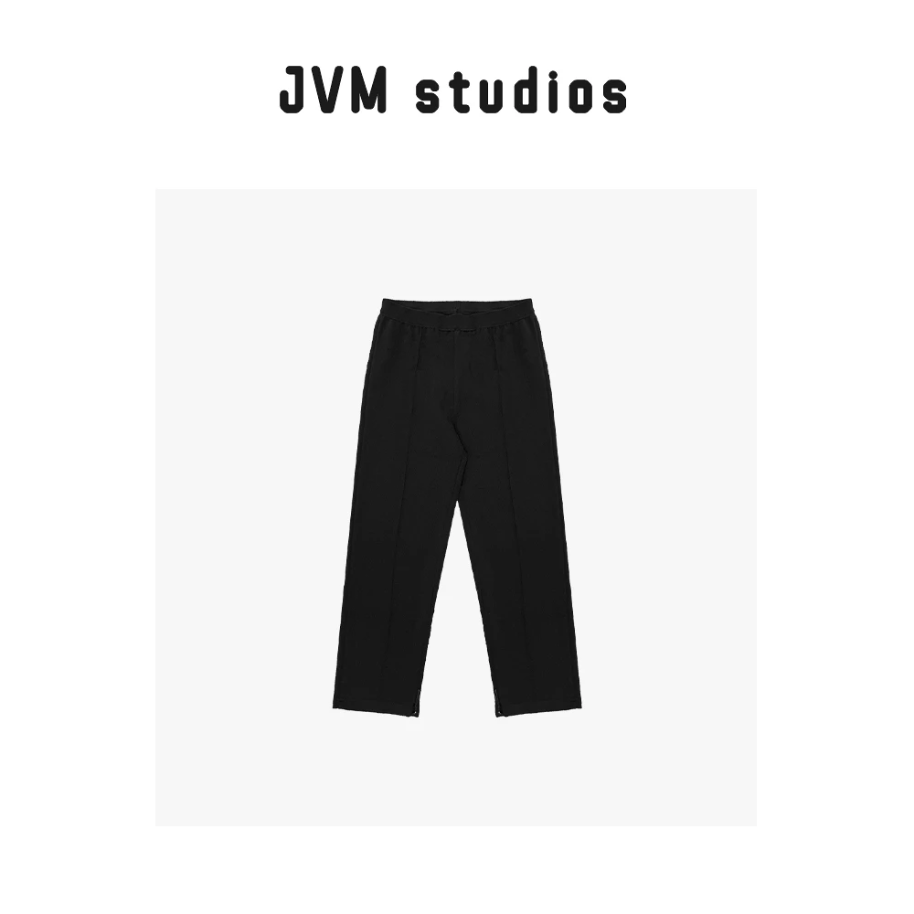 新款JVM定制『张喜儿』百搭运动夏季束脚休闲黑色运动风中裤26886
