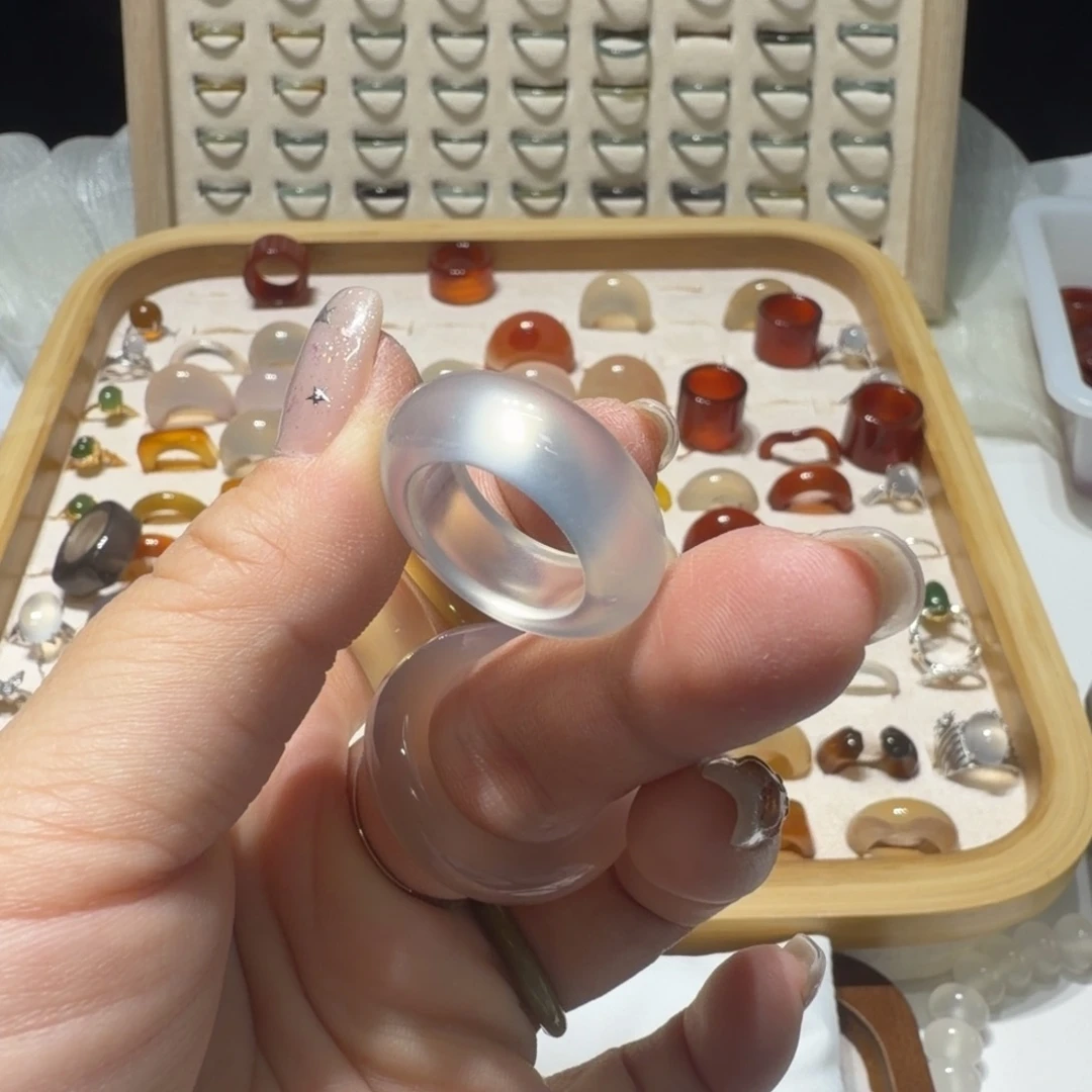 石***子玛瑙/玉髓未镶嵌戒指不退换