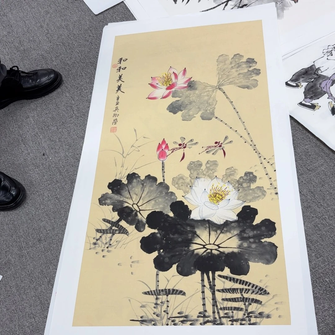国画国画作品多次