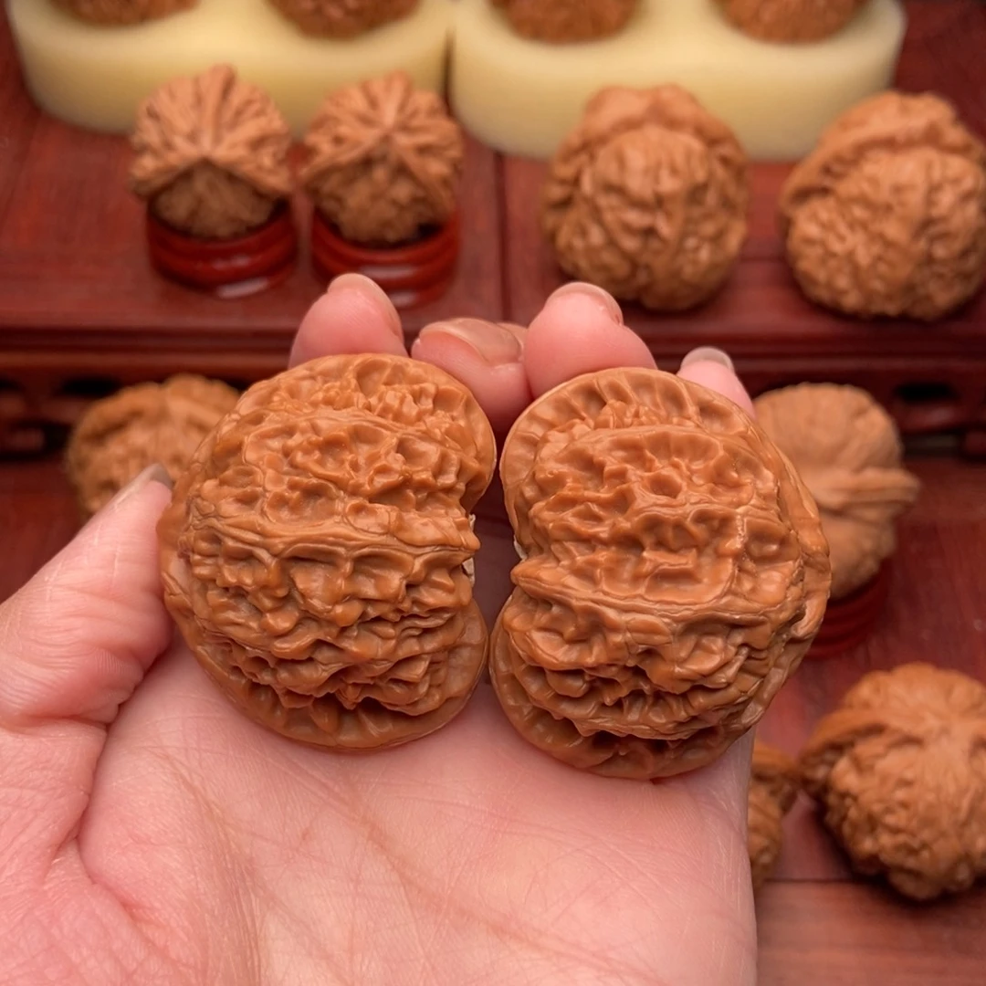 桃核把件木****✘宫灯狮子头43