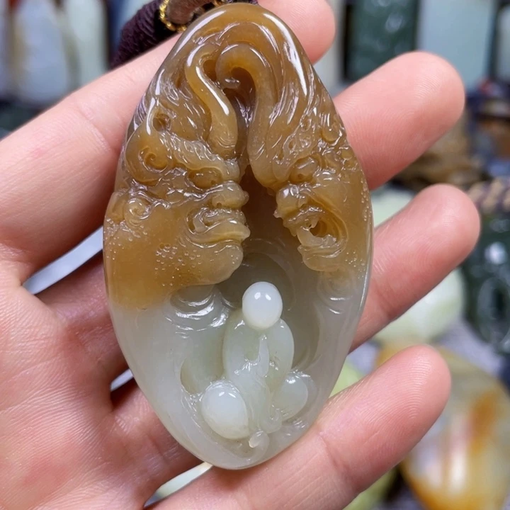 和田玉未镶嵌挂件