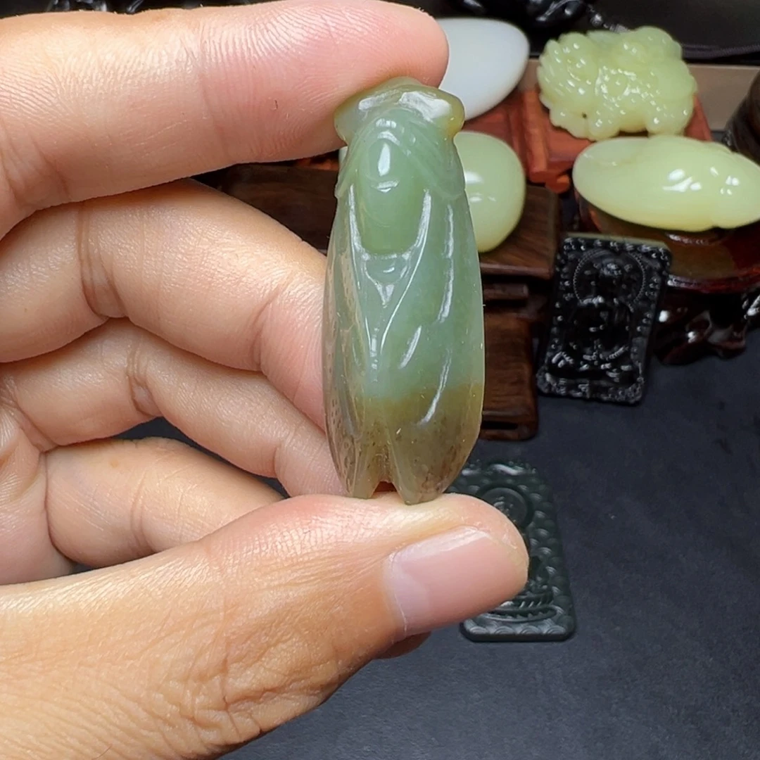 和田玉未镶嵌把件天然玉石精品