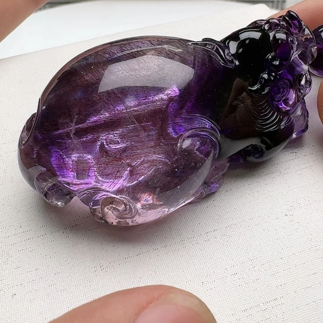 未镶嵌吊坠(赠链)水晶超七貔貅