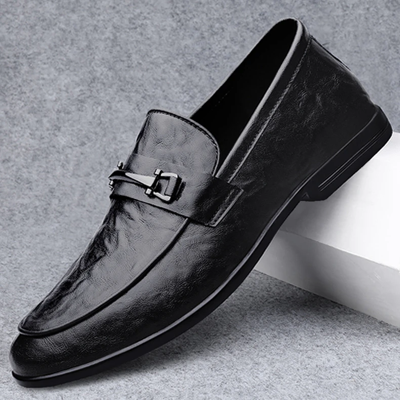 豆豆鞋男款时尚休闲鞋软皮软底男鞋2025新款鞋子夏季透气男士皮鞋