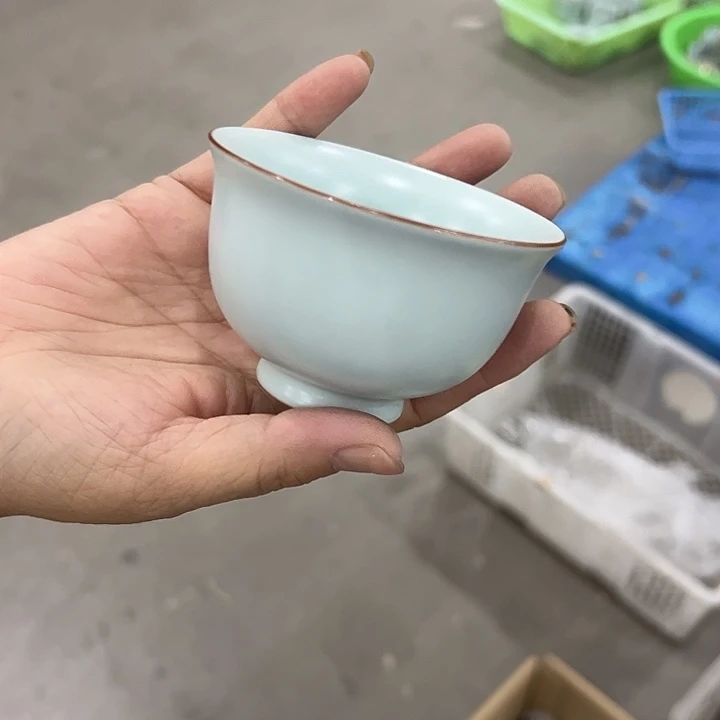 龙泉云间青瓷小米茶器