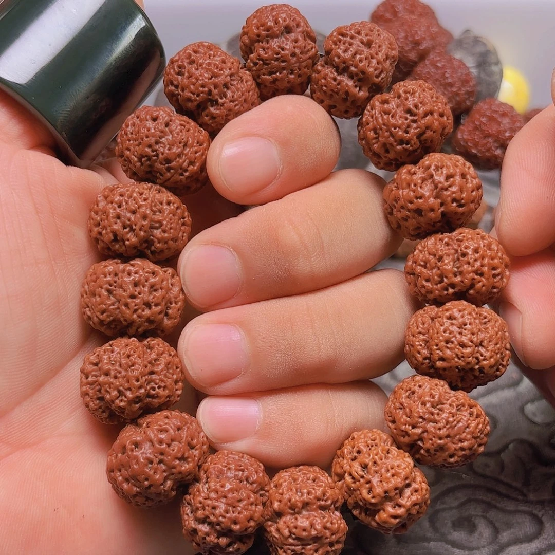 金刚菩提手串L302/22mm 经典五星蜂王