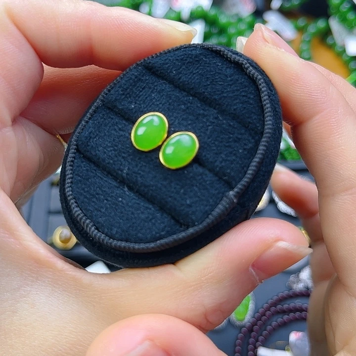 和田玉银S925镶嵌颈饰