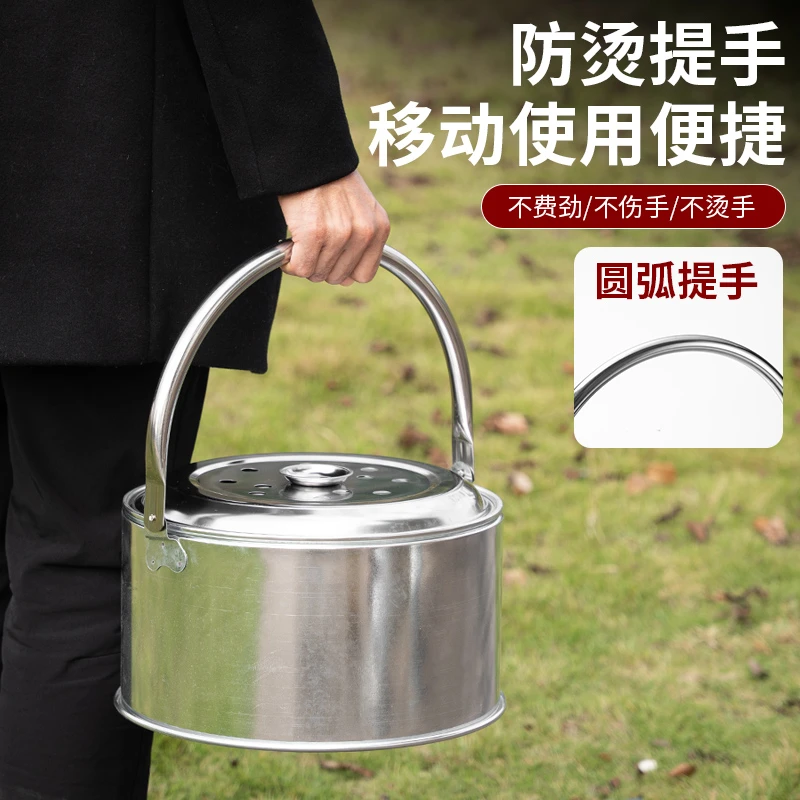 便携式烤火炉家用户外冬季取暖炉烧烤炉多功能碳烤炉烤火盆柴火炉