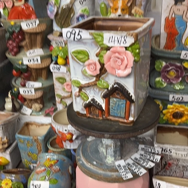 粗陶材质多肉花盆