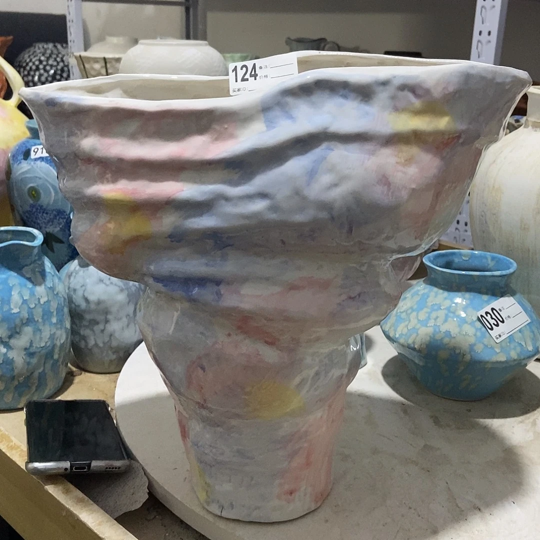 小***溜景德镇高温花瓶瑕疵