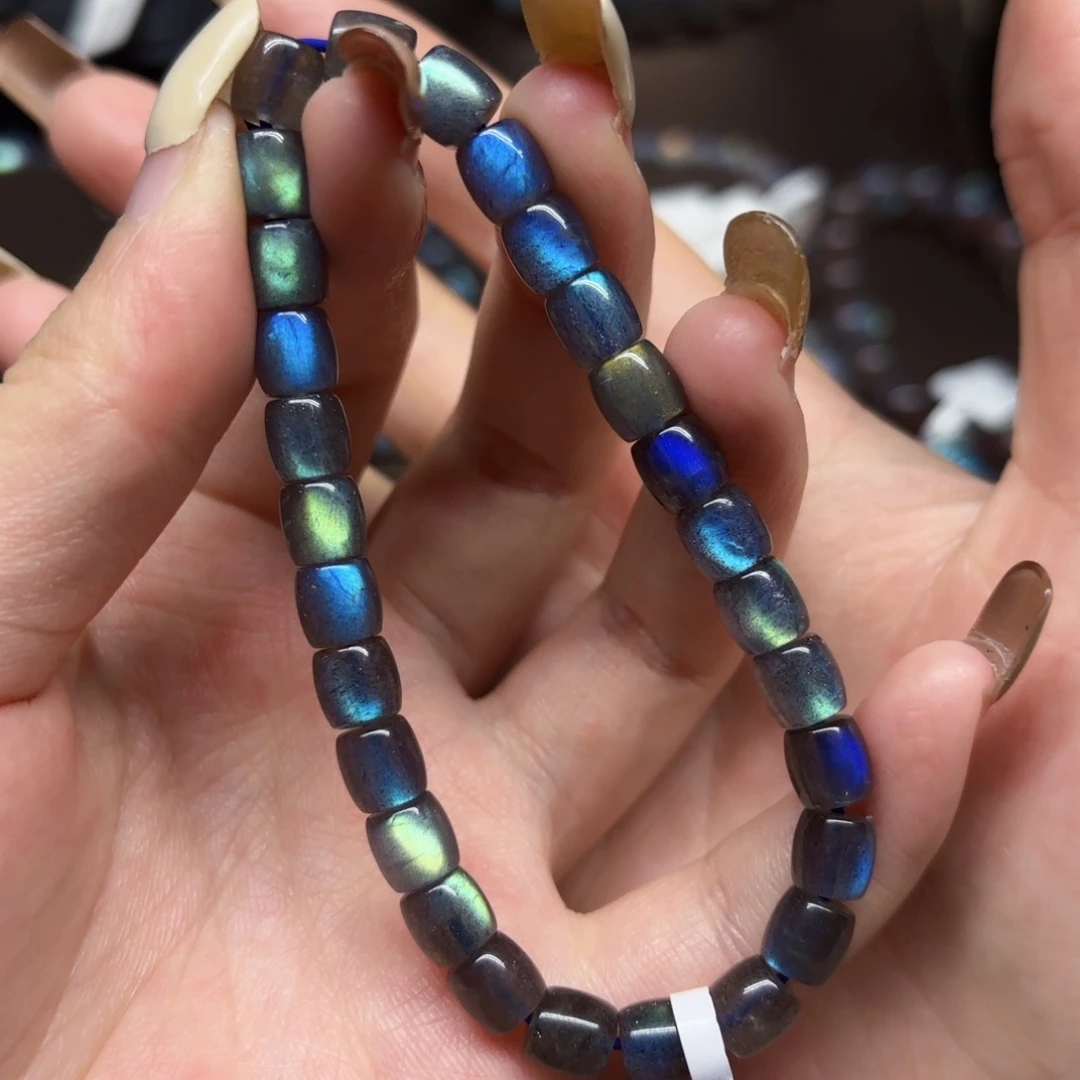 未镶嵌手链长石6.4mm左右