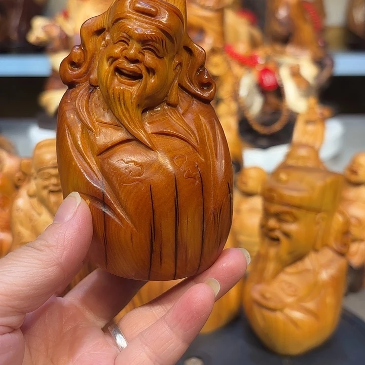 柏木太行崖柏财神爷