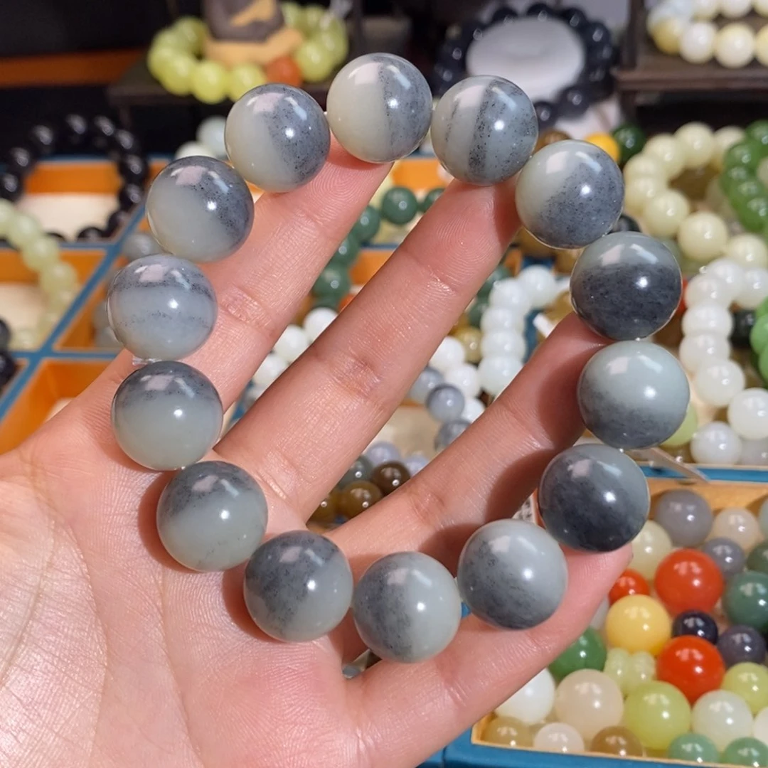 和田玉手串未镶嵌W 16