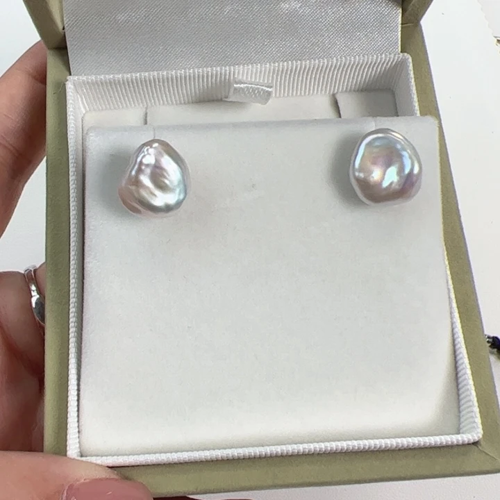 吊坠(不含链)淡水珍珠银S925镶嵌