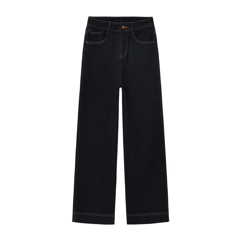 【腿型救星】高腰窄版直筒牛仔裤女2025秋冬新款显瘦百搭裤子6607