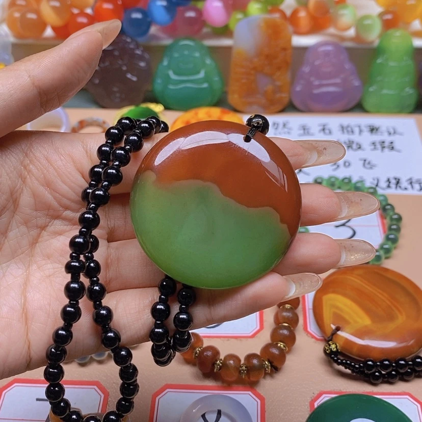 【闪购商品】玛瑙/玉髓车挂合金敏*