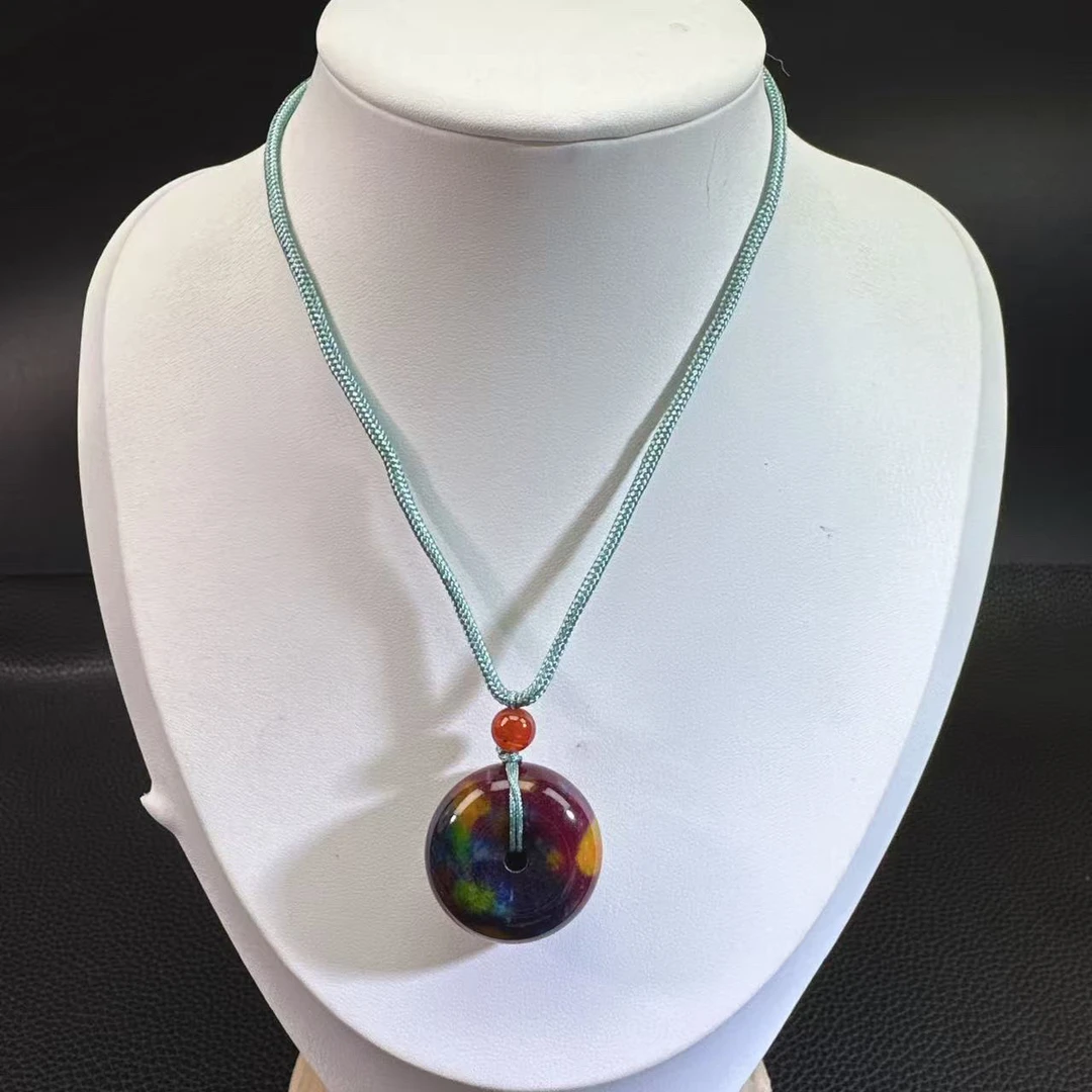 【紫彩舒平安扣25M】时尚百搭男女同款吊坠项链
