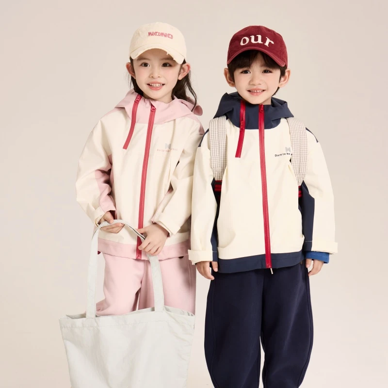 【大小卷】秋季新款帅气韩版百搭冲锋衣夹克外套-83096