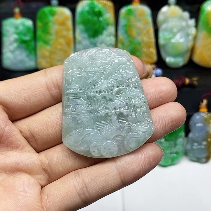 翡翠未镶嵌颈饰天然翡翠A货