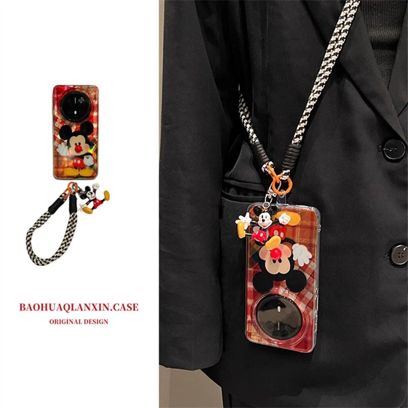 斜跨带挂绳适用苹果16Promax女iPhone15/14新款13/12/11Pro/XR/XS