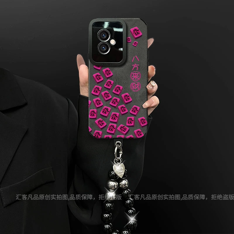 八方来财适用于荣耀100/100pro翻毛皮创意全包防摔ins手机壳女