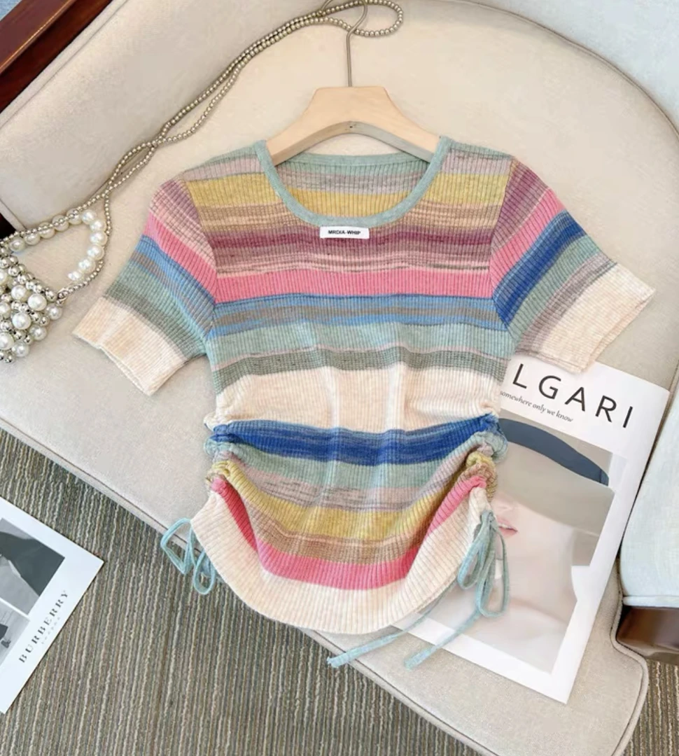 （501-550）辣妹针织短袖