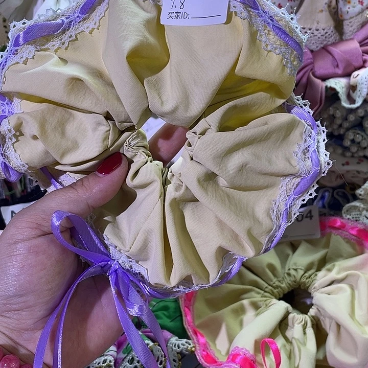 非金属布艺织带发圈